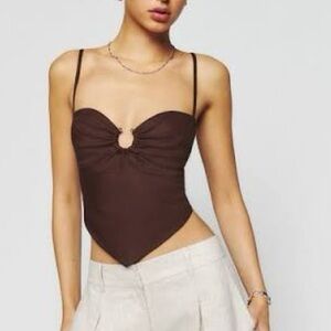 Reformation Sansa Linen Top